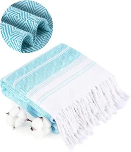 Turkish Beach Towels Vacation Essentials Quick Dry Absorbent Adult Oversized - Picture 1 of 6