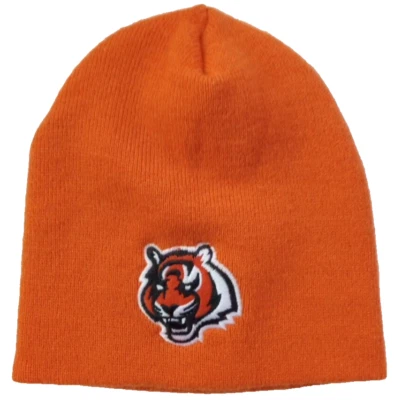 Cincinnati бенгалов, манжеты Beanie, зимняя шляпа, сделано в Америке, винтажный, NFL - Изображение 1 из 4