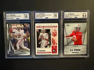 CJ STROUD RC DRAFT Lot Leaf Silver RS15 B28 Chronicles #2 TEXANS GEM MINT MINT+ - Picture 1 of 2