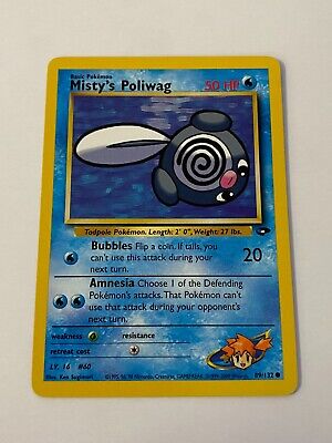 Misty's Poliwag 89/132 Pokemon Gym Challenge Unlimited Non Holo NM/MINT box-S4