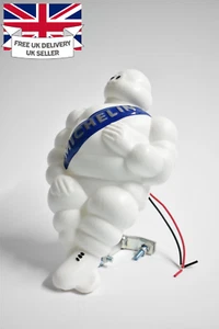 8" MICHELIN MAN DOLL FIGURE BIBENDUM ADVERTISE TIRE BLUE WITH LIGHT - Picture 1 of 8