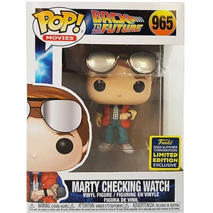 Funko Pop Vinyl Marty Checking Watch #965 Back To The Future SDCC 2020 Exclusive - Picture 1 of 6