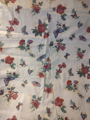5th Ave Designs Para Covington Mariposa Floral Tela Algodón Tapicería 1996 Foto 1 de 4