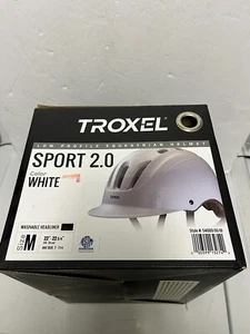 Troxel Sport 2.0 Horse Riding Western Helmet Low Profile White - Picture 1 of 2