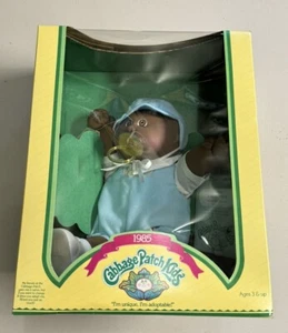 1983 Cabbage Patch Kids African American Boy Brown Eyes Dimples Pacifier MIB - Picture 1 of 8