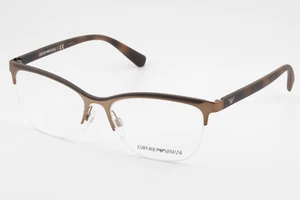 Emporio Armani EA1068 3201 Female Rectangular Glasses Frames Bronze Matte 53mm - Picture 1 of 7