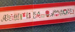 Merry String - Lizzie Kate Sampler - ABCs of Christmas - Cross Stitch Chart - Picture 1 of 2