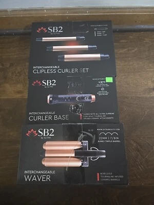 SB2 SUTRA Interchangeable 3 in 1 Styling Base and 4 Pack Curling Iron Set, Waver - Image 1 of 4