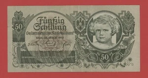 AUSTRIA 50 SCHILLING 1945 PICK # 117 VF. - Imagen 1 de 2