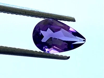 0.74Ct Pear Brilliant Shape Purple Natural Quartz Amethyst Certified By EGL USA  - Image 1 of 4