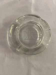 Vintage HILTON HOTEL Solid Thick Glass High End Cigarette Ashtray Minty - Picture 1 of 3