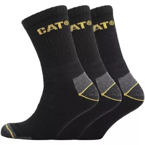 Caterpillar CAT Work Socks (6 Pack) – Heavy Duty Boot Socks – UK 7-13 - Picture 1 of 9