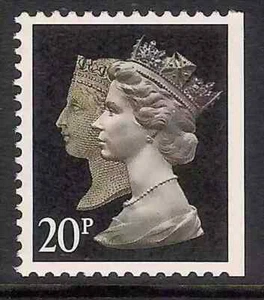 GB 1990 sg1476 20p Penny Black Anniv litho phos. paper perf 14 imperf edge/s MNH - Picture 1 of 1