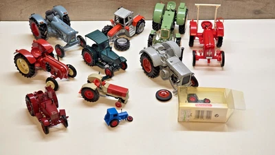 Konvolut - Trecker Traktor Schlepper verschiedener Hersteller & Maßstäbe - Bild 1 von 4