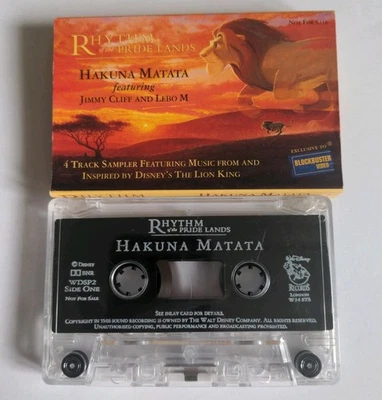 Disney's Lion King: Hakuna Matata rare Blockbuster sampler Cassette Tape WDSP2 - Image 1 of 3