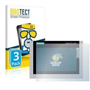 3x Anti Reflet Protection Ecran Verre pour Siemens Simatic HMI TP700 Comfort - Photo 1/7