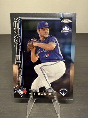 2025 Topps Pro Debut Chrome #PDC-45 Trey Yesavage Pro Debut Toronto Blue Jays RC - Image 1 of 2