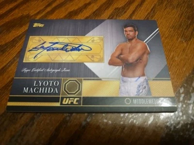 2016 Topps UFC Top of the Class Autograph Insert Card Lyoto Machida #TCA-LM Auto - Image 1 of 3