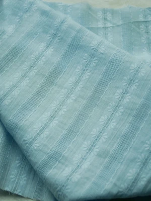 55'' Wide By Yard Floral Jacquard Cotton Gauze Fabric For Shirt Craft Diy Sewing - Image 1 of 4