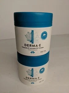 2x NEW Derma E Vitamin E 12,000 IU Cream 4 Oz. Each Cream ( Pack of 2) - Picture 1 of 5