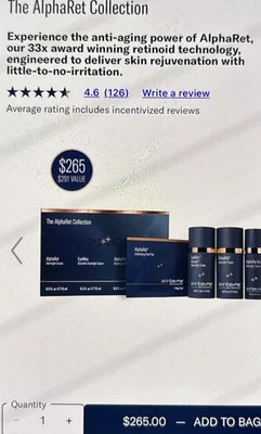 *NEW* Skinbetter Science AlphaRet Overnight Cream 0.5 fl. oz/15 ml pck (x3) - Image 1 of 2