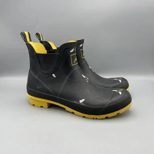Neu Joules Regenstiefel Wellibob Black Honey Bee Größe US: 9 UK: 7 - Bild 1 von 8