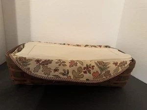 Longaberger 2008 Harvest Bread Basket Set - Lidded Protector- Autumn Path - Picture 1 of 2
