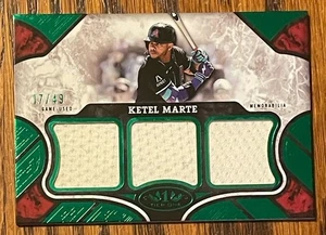 Ketel Marte /49 2025 Topps Tier One Green Relic Patch Jersey - Picture 1 of 3