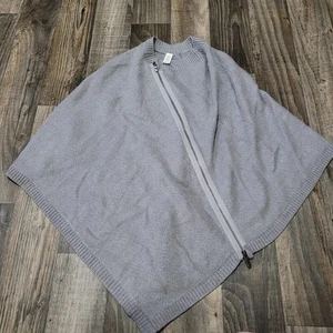 Lululemon Womens Poncho Gray Merino Wool One Size - Picture 1 of 10