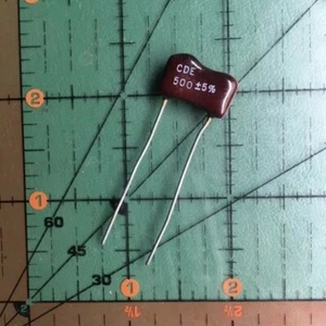 Cornell Dubilier Mica Capacitor 500pF 500v 5% CD19FD501JO3 Audio .0005uF 4pcs - Picture 1 of 4