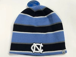 North Carolina Tar Heels NC Strickmütze ohne Bündchen Beanie Strumpf Mütze NCAA gestreift - Bild 1 von 8
