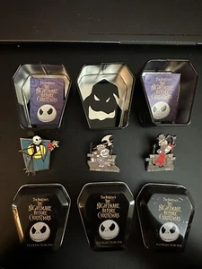 Disney Nightmare Before Christmas. Mystery PIN in Small Coffin Tin. 3 out of 10. - Picture 1 of 2