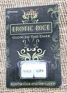 New Glow In The Dark Erotic Dice Pipedream - Picture 1 of 2