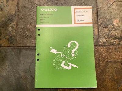 1983 1984 1985 1986 1987 Volvo 740 760 B28F Manual de reparación del taller de servicio del motor Foto 1 de 3
