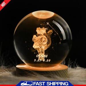 12 Sternbild Nachtlampe Creative Crystal Crafts 3D gravierte dekorative Kugel