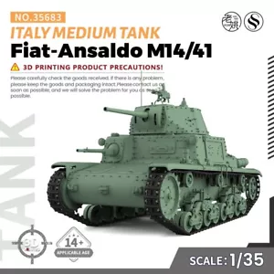 SSMODEL SS35683 1/35 kit modellino militare Italia Fiat-Ansaldo M14/41 carro medio - Foto 1 di 5