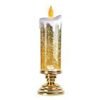 LED Christmas Candle Lights Swirling Glitter Flameless New Decoration Party O6O1