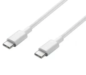 USB C to USB C Cable. in white. 0.5 - 2m length. Charging Data Cable - Picture 1 of 1