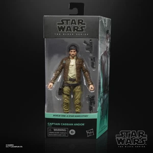  FIGURA DE ACCIÓN HASBRO STAR WARS SERIE NEGRA ROGUE ONE CAPTAIN CASSIAN ANDOR 6 - Imagen 1 de 2