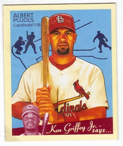 2008 UPPER DECK GOUDEY #171 ALBERT PUJOLS MINI RED BACK - Picture 1 of 2
