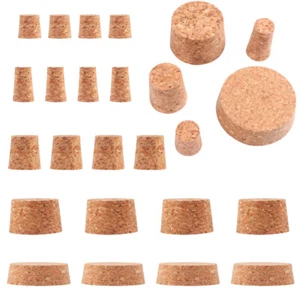 Cork Plugs Set Wooden Bottle Plug Wine Bottle Closer Assorted Size Cork Stoppers - Picture 1 of 12