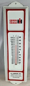 Vintage Case International Harvester Metal Thermometer, Anderson, Works! - Picture 1 of 7