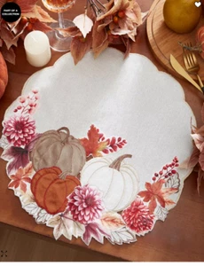 Elrene Harvest at Home Boho Harvest Cutwork Placemats - Set of 4 - NEW - Picture 1 of 2