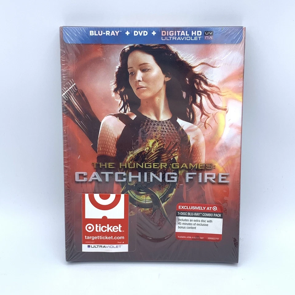 CATCHING FIRE Blu-ray+DVD+Digital Ultraviolet 3-Disc BLU-RAY *Brand New* - Image 1 of 3