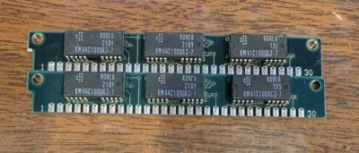 2 x 1MB 30-Pin 3-Chip 70ns FPM SIMM Memory RAM 2MB SilverPC 286 386 *Tested* - Image 1 of 2