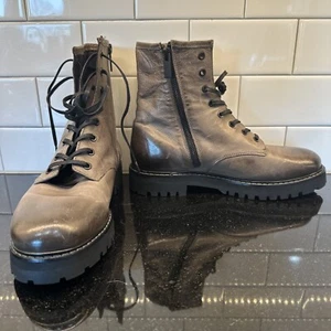 Thursday Everyday Boot Combat Mocha Cuero Marrón Mujer’s 9.5 No. 203701 0024 - Imagen 1 de 24