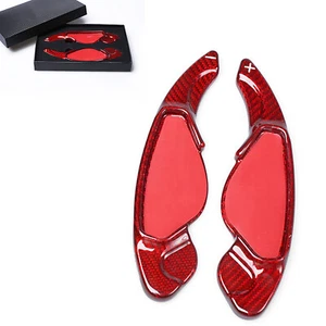 Car Steering Wheel Shift Paddle Extension For Land Rover Evoque Carbon Fiber RED - Picture 1 of 10