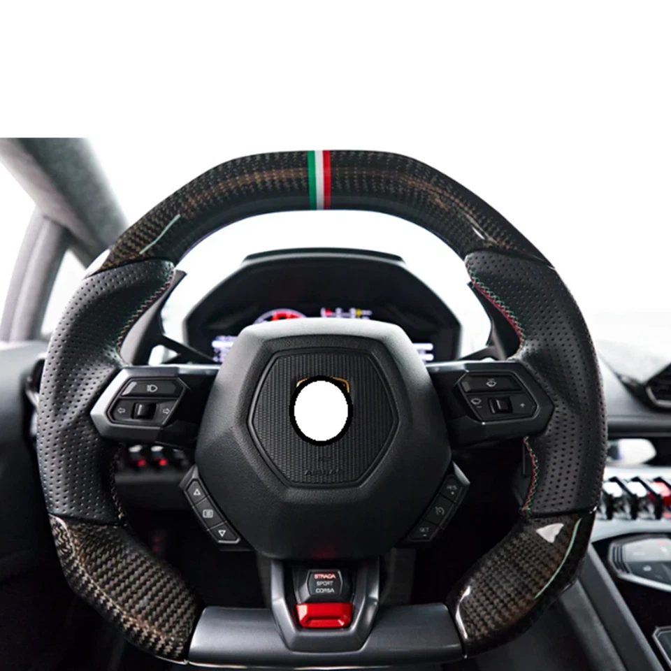 For Lamborghini Huracan LP610 LP580 Carbon Fiber Car Steering Wheel - Image 1 of 1