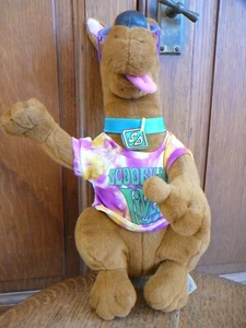 SCOOBY DOO Vintage 1999 12" PUSH TOY OCCHIALI DA SOLE CRAVATTA DIE SHIRT - USATO VG - Foto 1 di 4