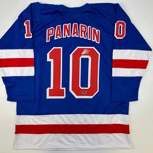 Facsimile Autographed Artemi Panarin New York Blue Reprint Auto Jersey Men's XL - Picture 1 of 4